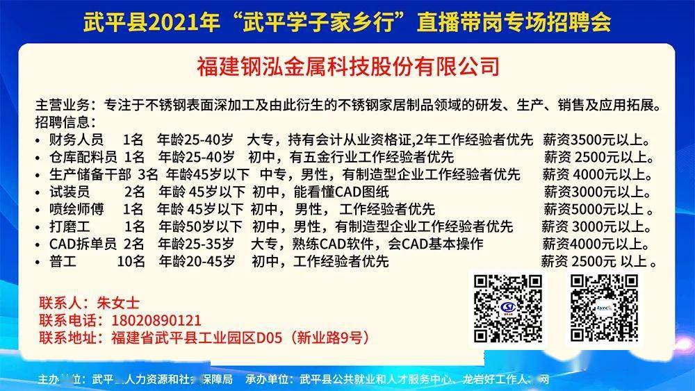 邵武在线最新招聘信息全面汇总